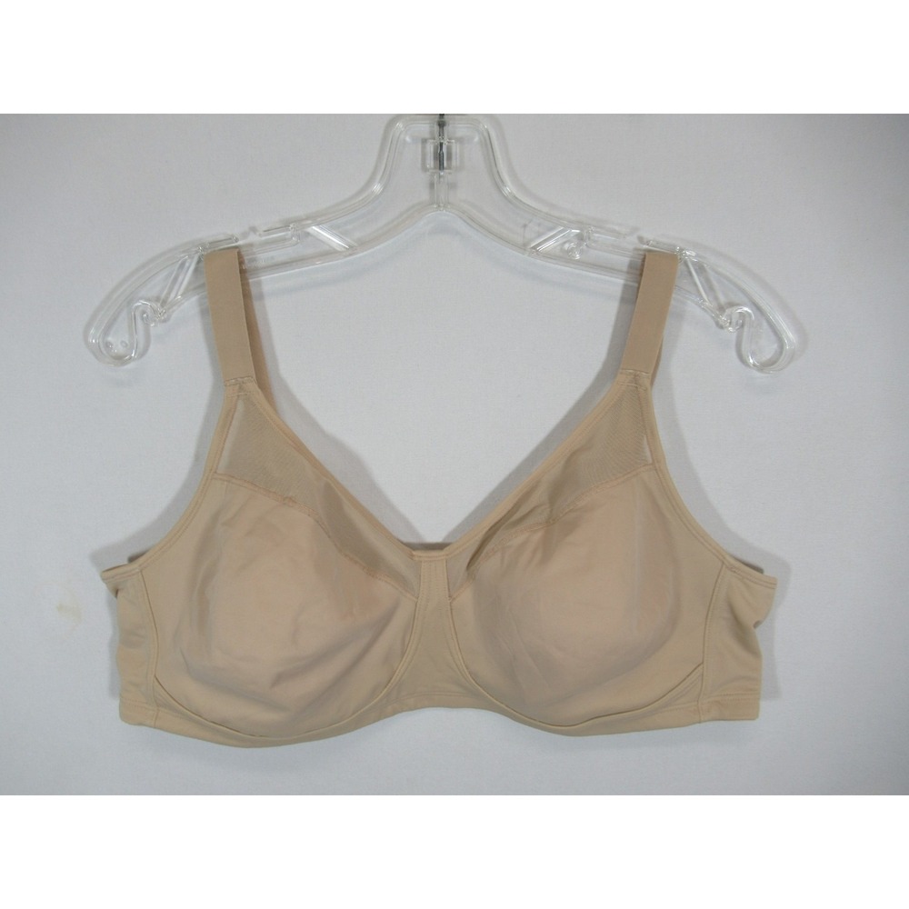 Playtex 18 Hour Smoothing Minimizer Bra 42C Beige Wireless 4697